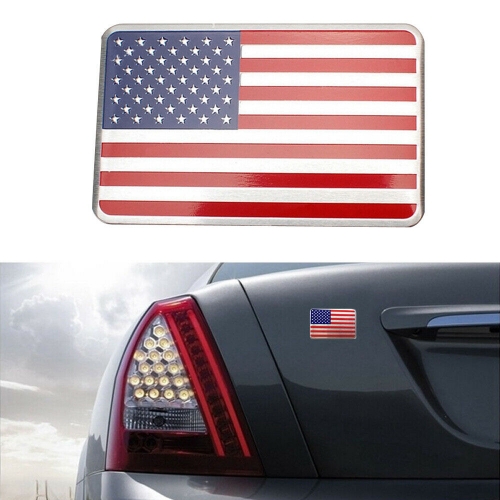 D Us American Flag Car Metal Sticker Decal Badge Emblem Adhesive