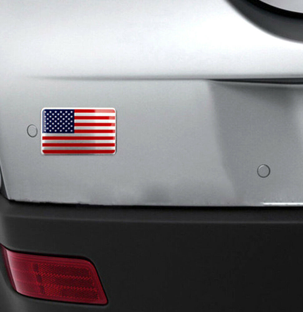 3D US American Flag Car Metal Sticker Decal Badge Emblem Adhesive ...